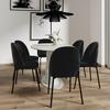 STOL ELORA - svart, Modern, metall/textil (48/86/55cm) - Bessagi Home