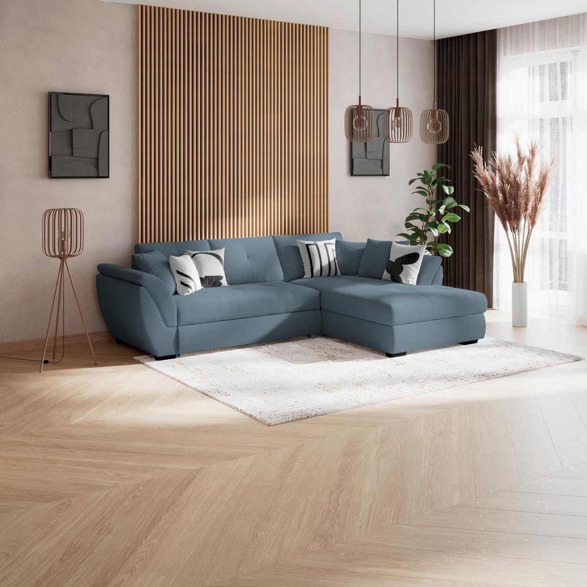 COLțAR BERISSO NEW - albastru, Konventionell, textil (278/187cm) - Ondega