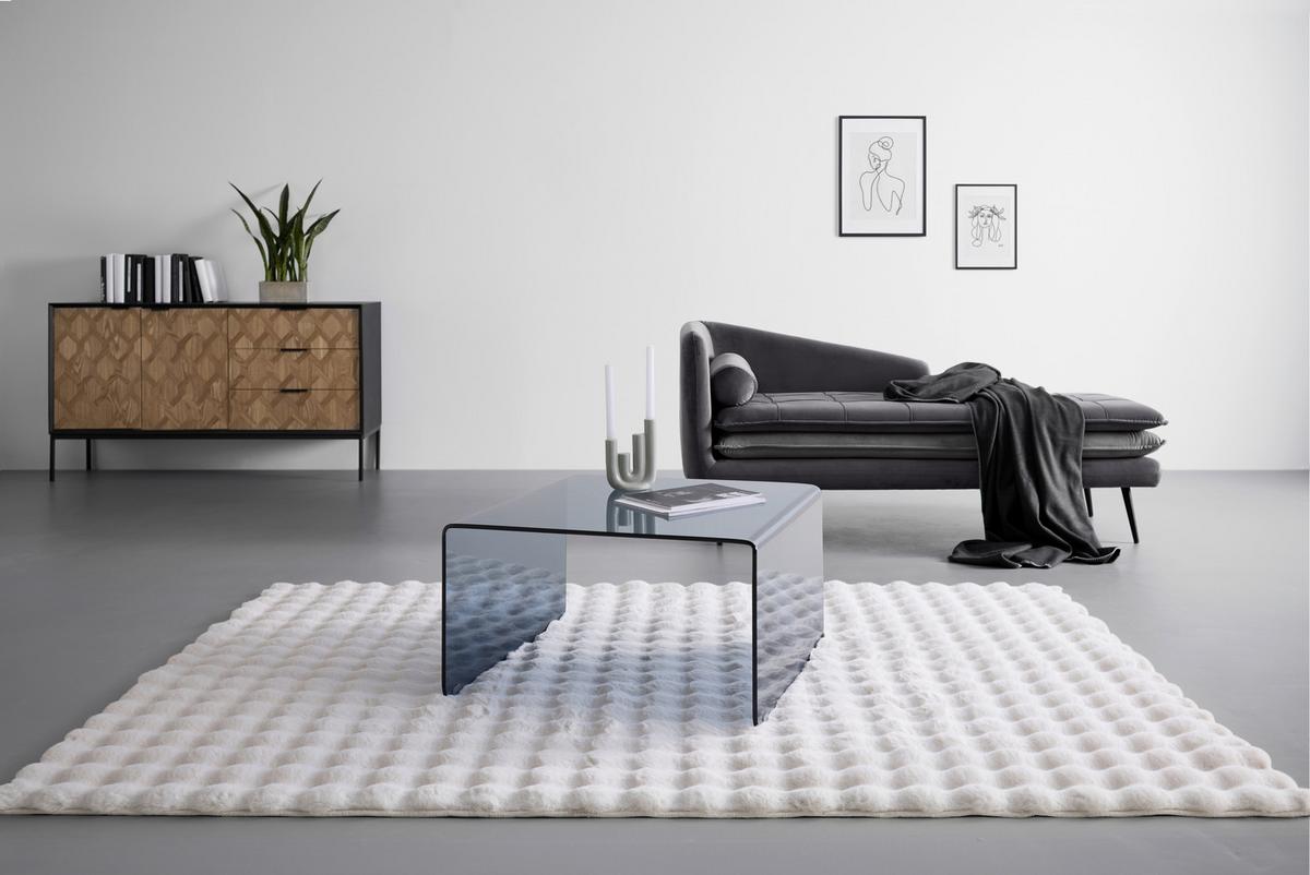 Klubska Miza Wing - siva, Moderno, steklo (70/40/70cm) - Mömax