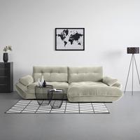 Wohnlandschaft Vivo Creme - Creme/Schwarz, MODERN, Kunststoff/Textil (317/63/179cm) - Premium Living
