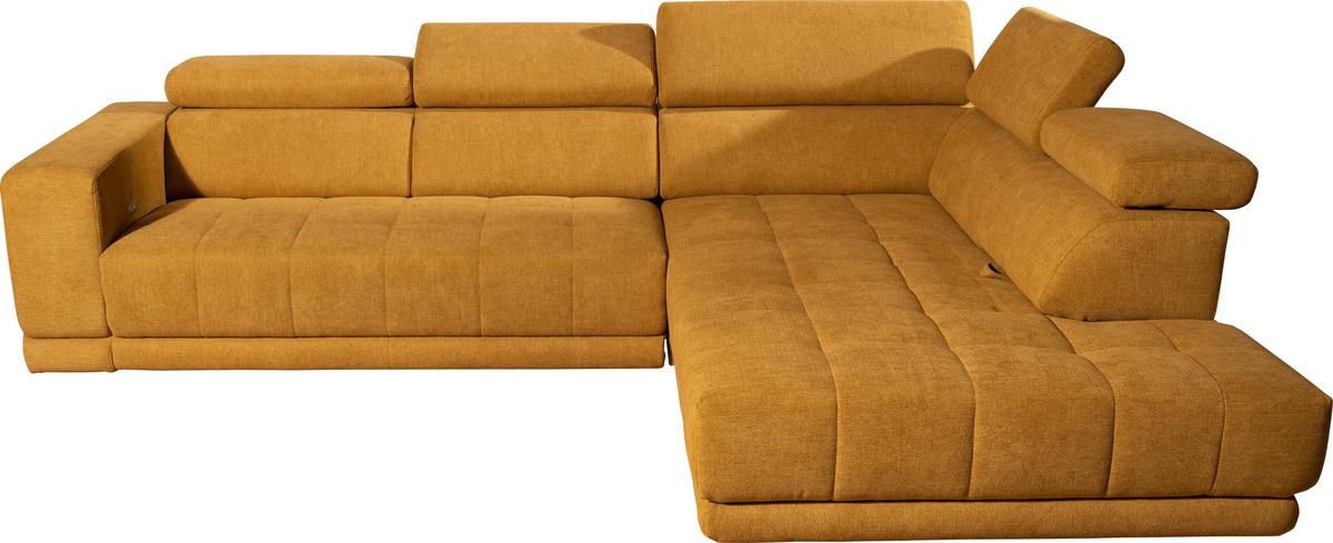 Kutna Garnitura Portland - curry žuta/crna, Konvencionalno, tekstil/plastika (321/78-98/230cm) - Mömax