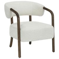 Tv Fotelja Colette - bijela/crno-smeđa, Moderno, drvo/tekstil (64/75/70cm) - Mömax