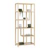 HYLLA BOSTON - naturfärgad, Modern, glas/naturmaterial (77/180/34cm) - Mömax