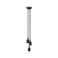 Hängeleuchte Ketil in Schwarz max. 60 Watt - Schwarz, Design, Kunststoff/Metall (10/10/200cm) - Paulmann
