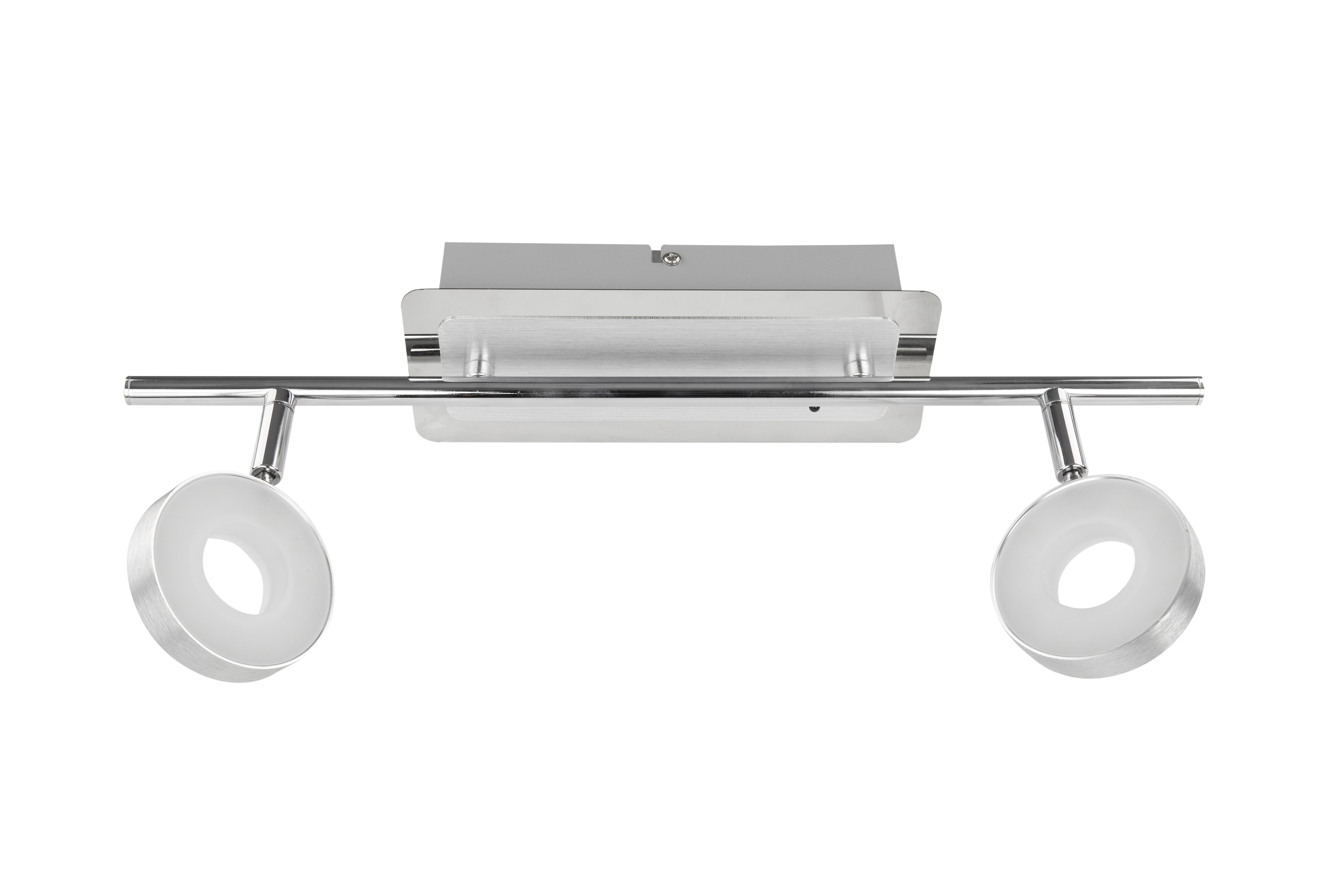 LAMPA REFLEKTOROWA LED INELE *SBN*SH* - kolor aluminiowy/kolor chromowy, Trend, metal (44,5/9/18,5cm) - Novel