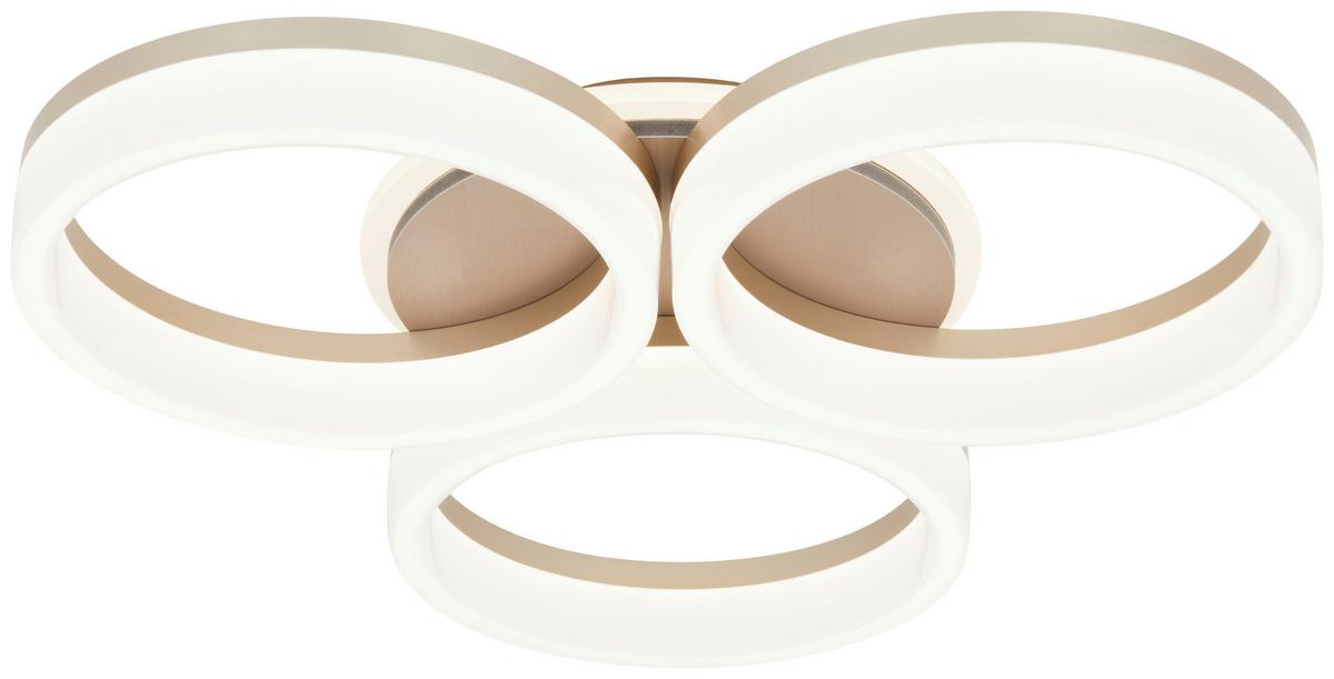 LED Mennyezeti Lámpa Kool 46cm - Pezsgő, Modern, műanyag/fém (44/46/8cm) - Mömax