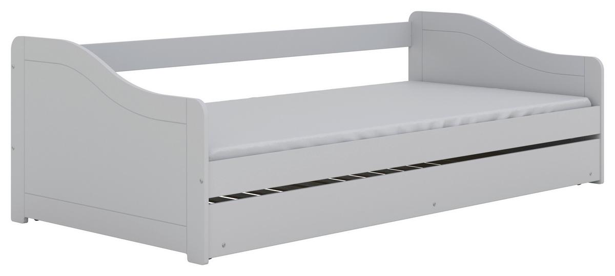 Otroška Postelja S Predalom Blanka, 90x200cm - bela/barve breze, Moderno, leseni material/les (90/200cm) - MID.YOU