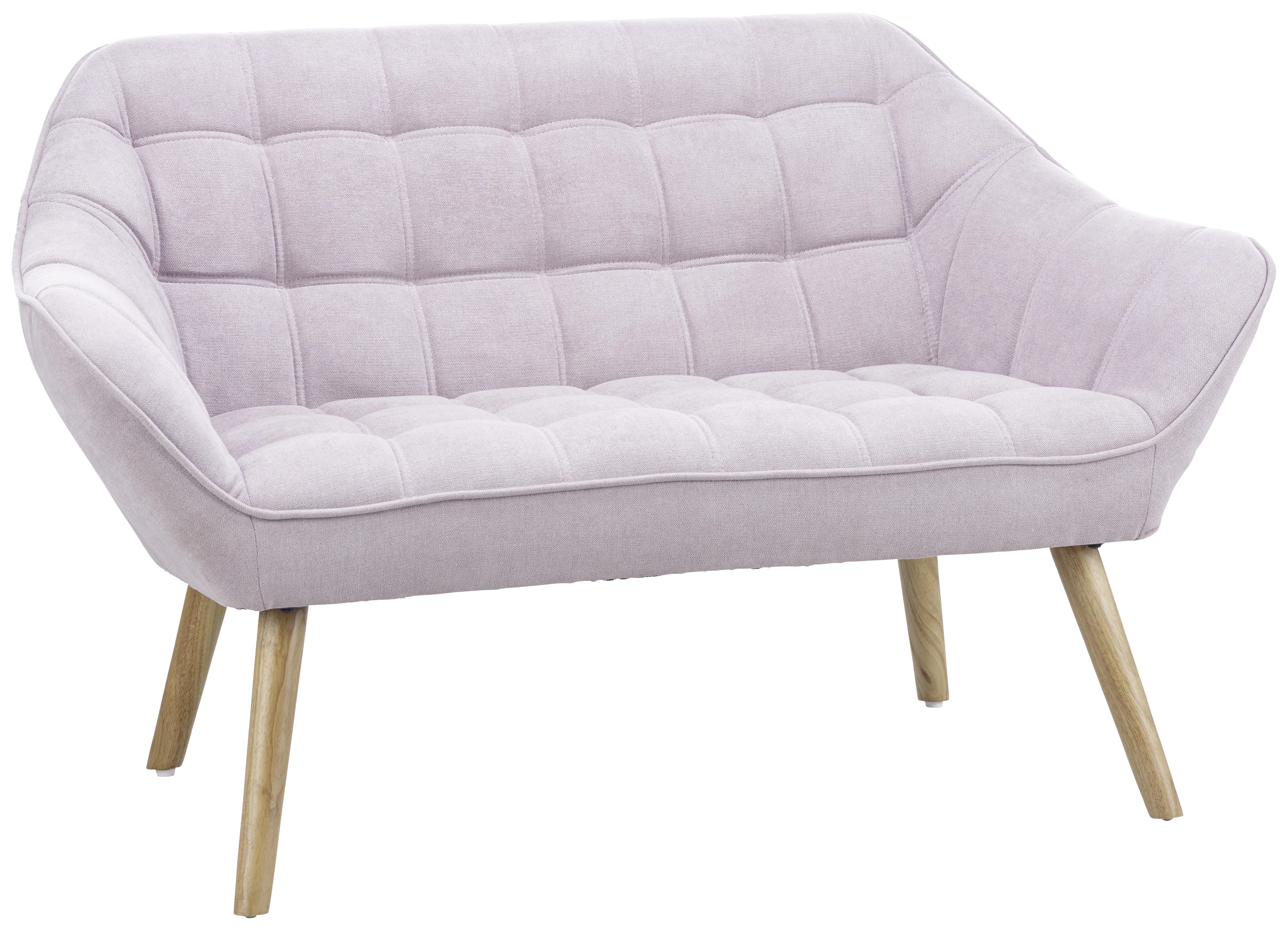 Sofa in Rosa "Monique" - Rosa, Modern, Holz/Textil (127/76/74,5cm) - Bessagi Home