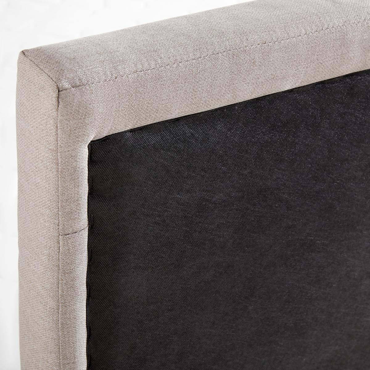 Boxbett Melina ca. 140x200cm Beige mit Topper - Beige/Schwarz, MODERN, Holz/Kunststoff (140/200cm) - Bessagi Home