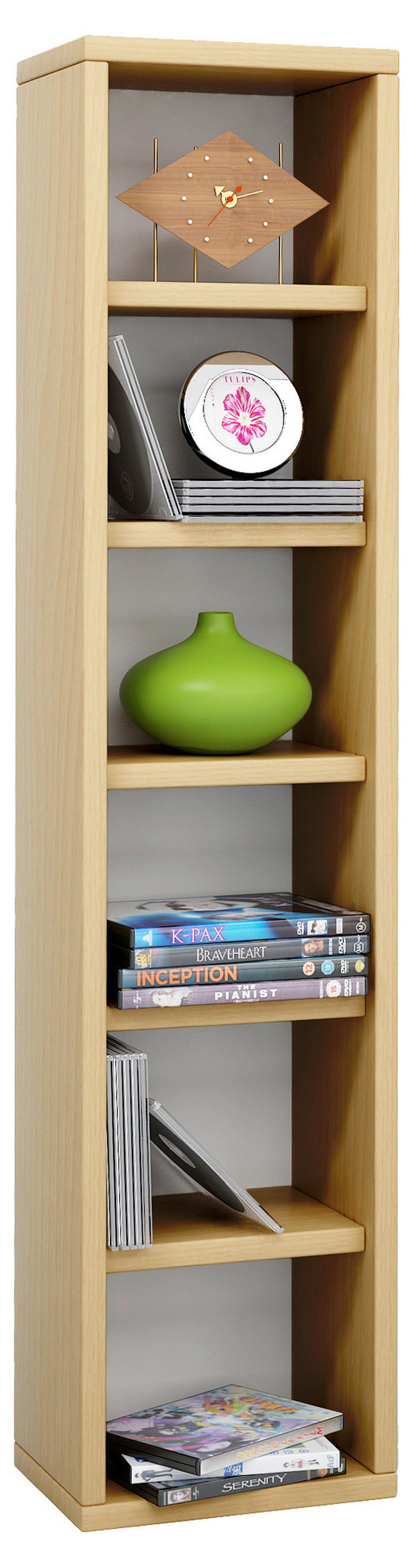 CD-Regal Elementa Buche - Buchefarben, Basics, Holzwerkstoff (21/97,4/20cm) - MID.YOU