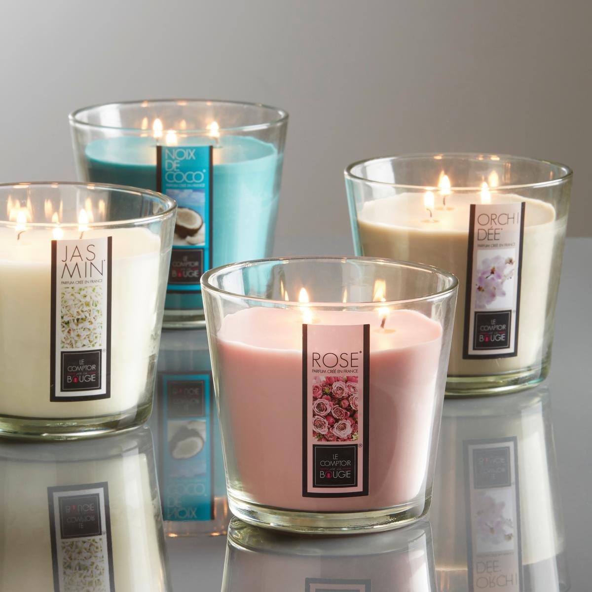 Gyertya Üvegben Lisa - bézs/krémszínű, üveg (12,5/13,5cm) - Modern Living