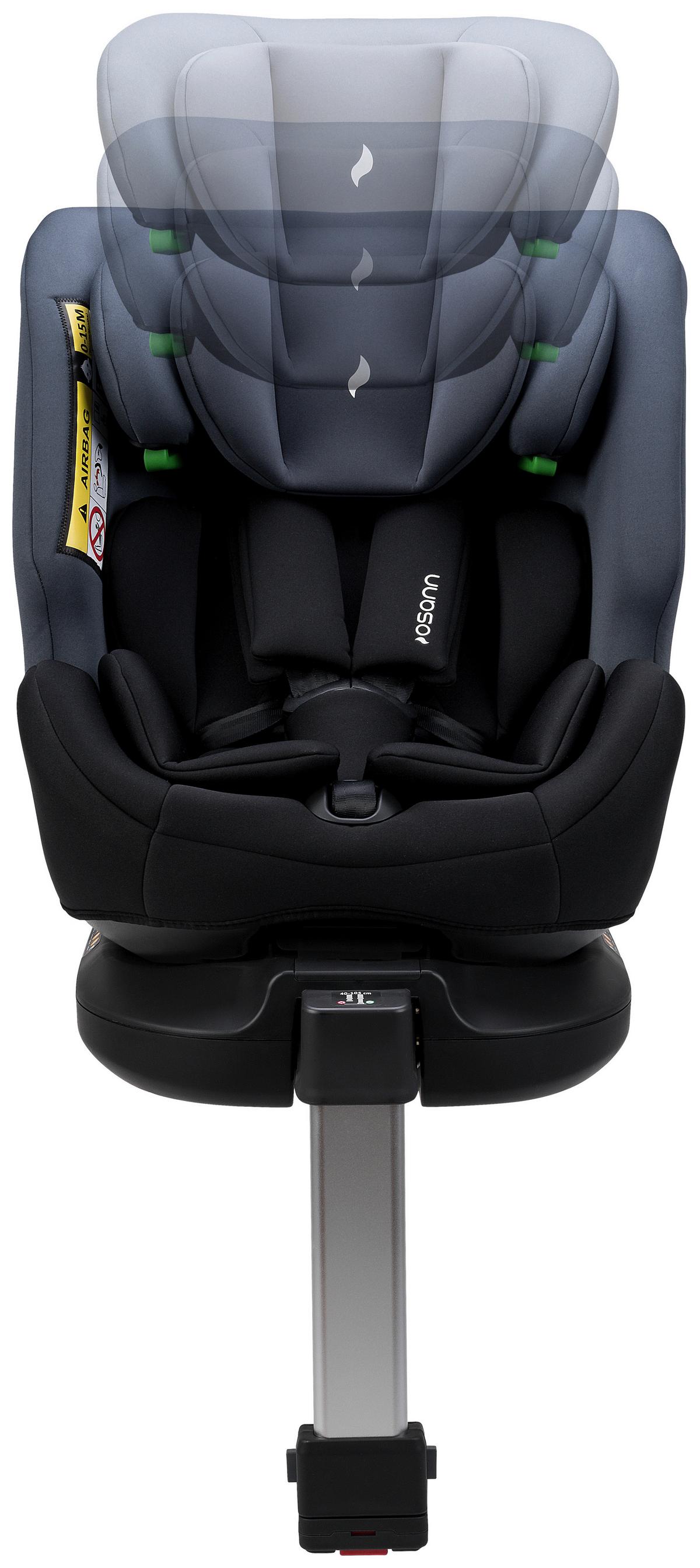 FOTELIK SAMOCHODOWY OBROTOWY UK108-337-194 FOUR360 SL NERO - czarny, Konventionell, tworzywo sztuczne (43/58/52cm)