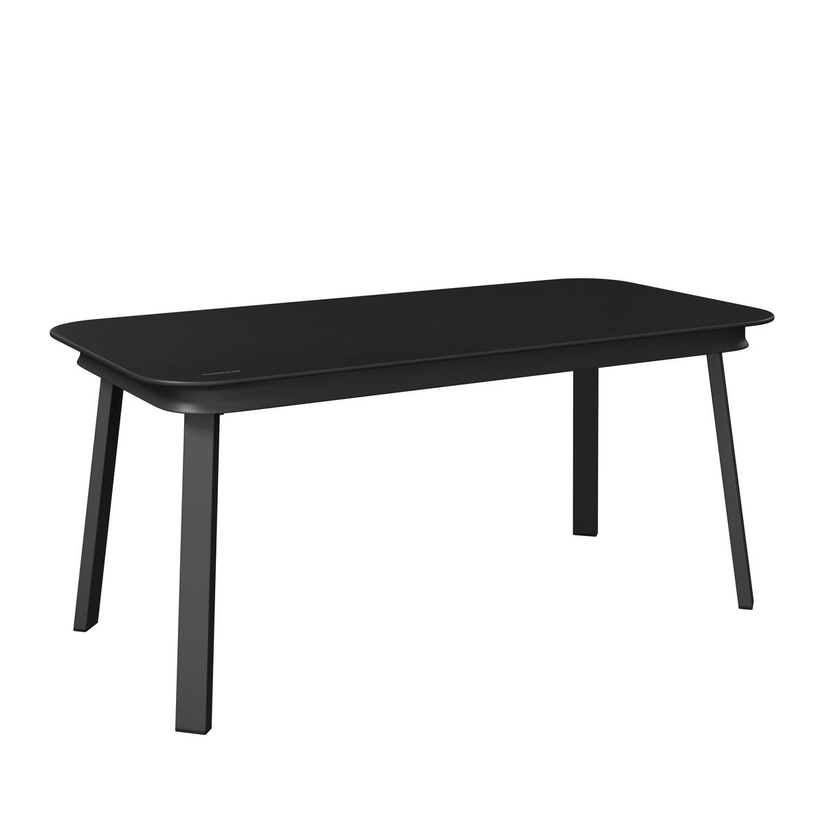 KOMPLET MEBLI TARASOWYCH VICTORIA - antracytowy/czarny, Modern, metal/tkanina (125/74/74cm) - Ambia Garden
