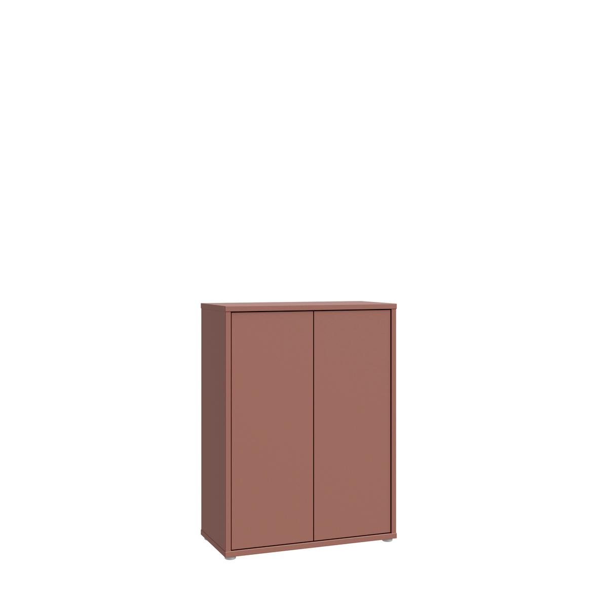 Ormarić Za Cipele Alice - siva/terakota, Moderno, drvni materijal/plastika (74,5/99,1/34,9cm) - Modern Living