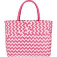 Einkaufskorb Kaia in Pink/Weiß - Pink/Weiß, LIFESTYLE, Kunststoff (39/34/19cm) - Modern Living Einkaufskorb Kaia in Pink/Weiß - Pink/Weiß, LIFESTYLE, Kunststoff (39/34/19cm) - Modern Living