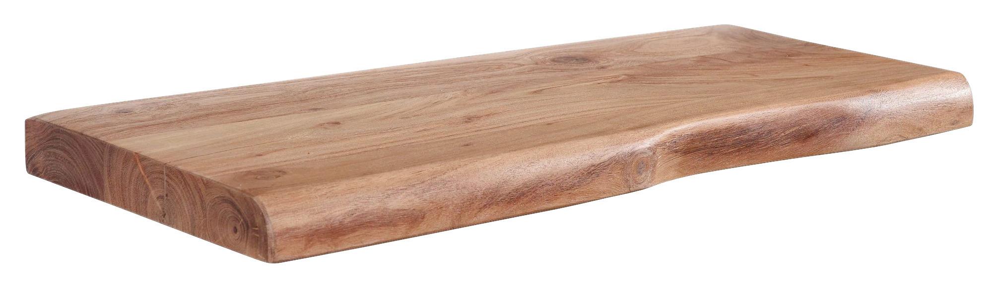 Wandregal Holz - Akaziefarben, MODERN, Holz (60/4/26cm) - MID.YOU