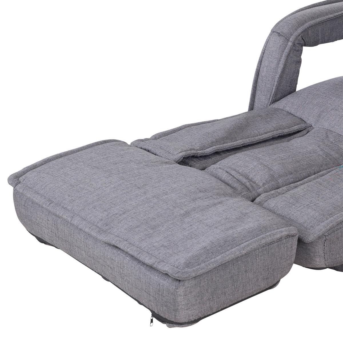 Loungesessel Minecraft ca. 62x80x60 cm Grau - Grau, MODERN, Textil/Metall (62/80/60cm) - Minecraft