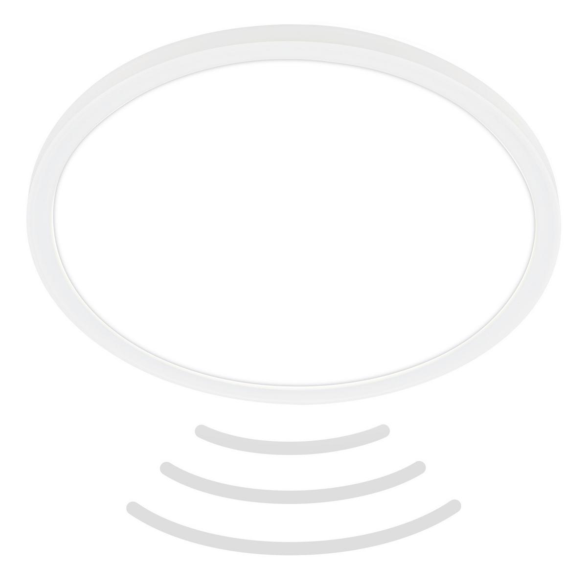 ŁAZIENKOWA LAMPA SUFITOWA LED 7525416 MOVE - biały, Basics, tworzywo sztuczne (29/3cm) - Briloner
