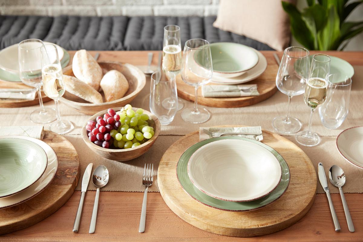 Platzteller Mango in Braun Ø ca. 38cm - Braun, MODERN, Holz (38/2cm)