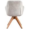 STOL MED ARMSTÖD RELAX -BASED- - beige/bokfärgad, Modern, trä/textil (60/82/61cm) - Mömax