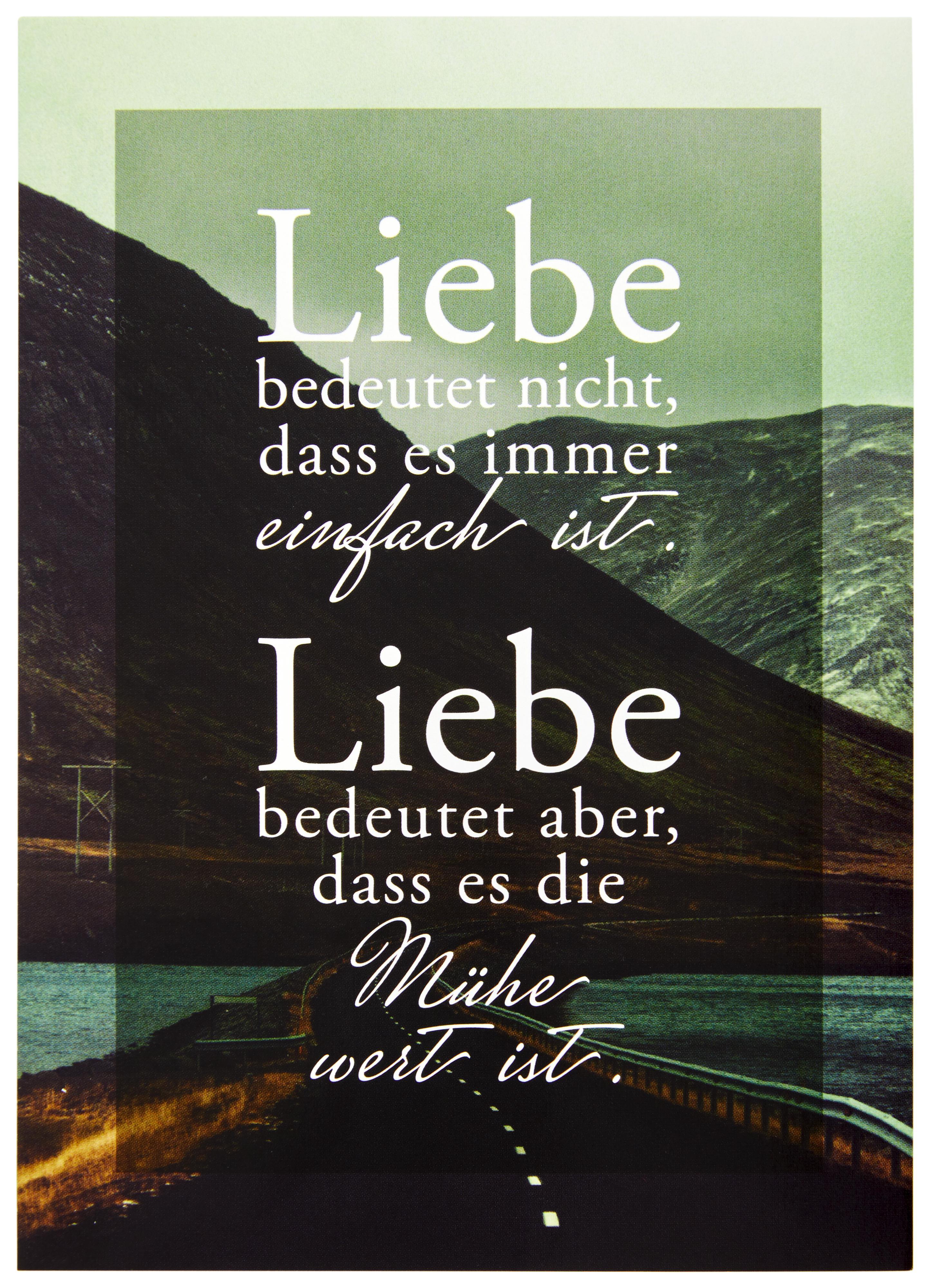 Postkarte Statements in Grün - Multicolor, Papier (10,5/14,8cm) - VS Visual Statements