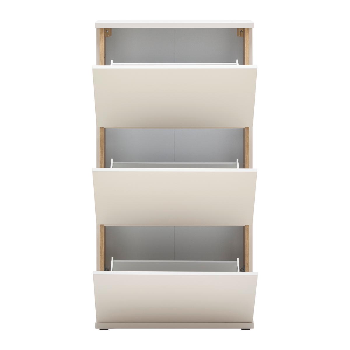 Schuhkipper Antonio Kaschmir/Evoke Eiche - Eichefarben/Creme, MODERN, Holzwerkstoff/Kunststoff (61/118/21cm) - Mömax