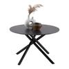 Couchtisch Marbella Schwarz - Schwarz, MODERN, Keramik/Metall (70/70/44cm) - Mömax
