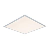 Led Mennyezeti Lámpa Cornelius - ezüstszínű/fehér, Modern, műanyag/fém (60/60/7,5cm) - Mömax