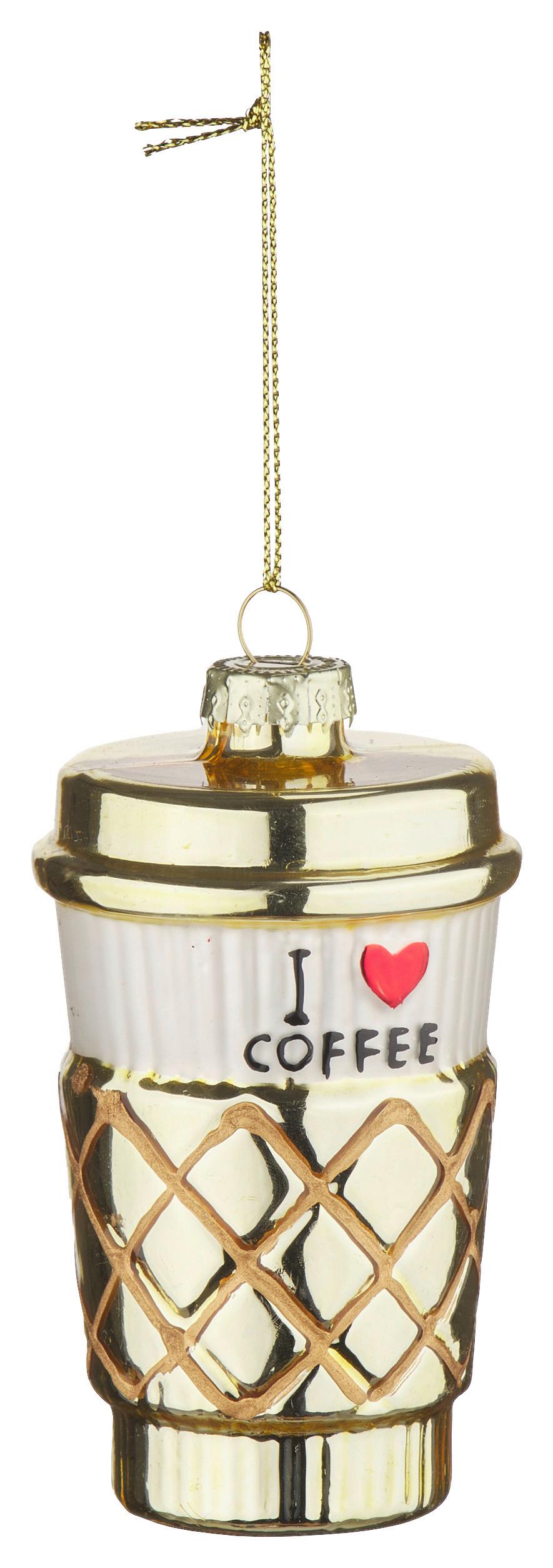 Karácsonyfadísz Figures - bézs/barna, Üveg (5,5/11cm) - Mömax