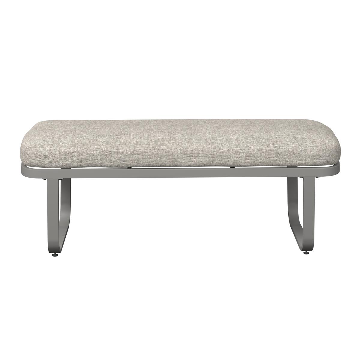 Gartenlounge Sophia - Beige/Creme, Modern, Glas/Textil (195/73/72cm)