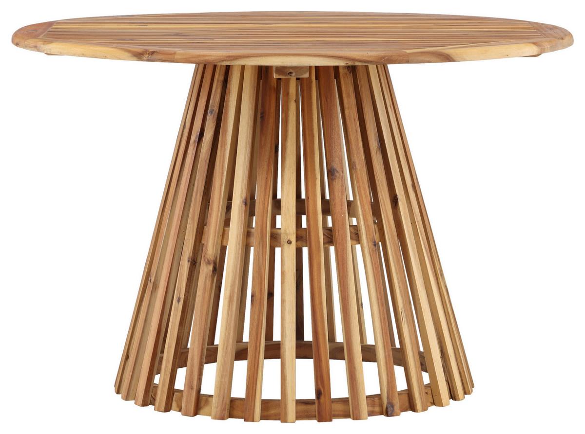 Gartentisch Lumpur ca. 120x120x75 cm Akazie - Akaziefarben, KONVENTIONELL, Holz (120/120/75cm) - Gardenson