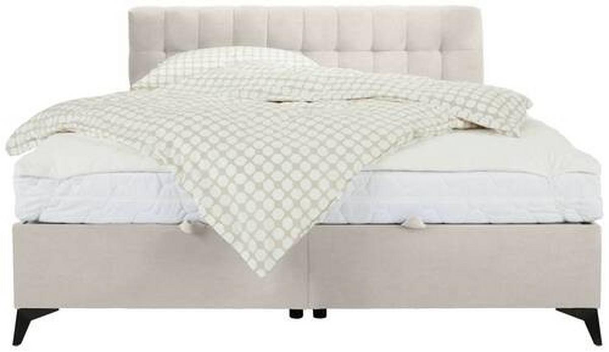 Box Krevet Magic - bež/crna, Konvencionalno, drvni materijal/tekstil (180/200cm) - Modern Living