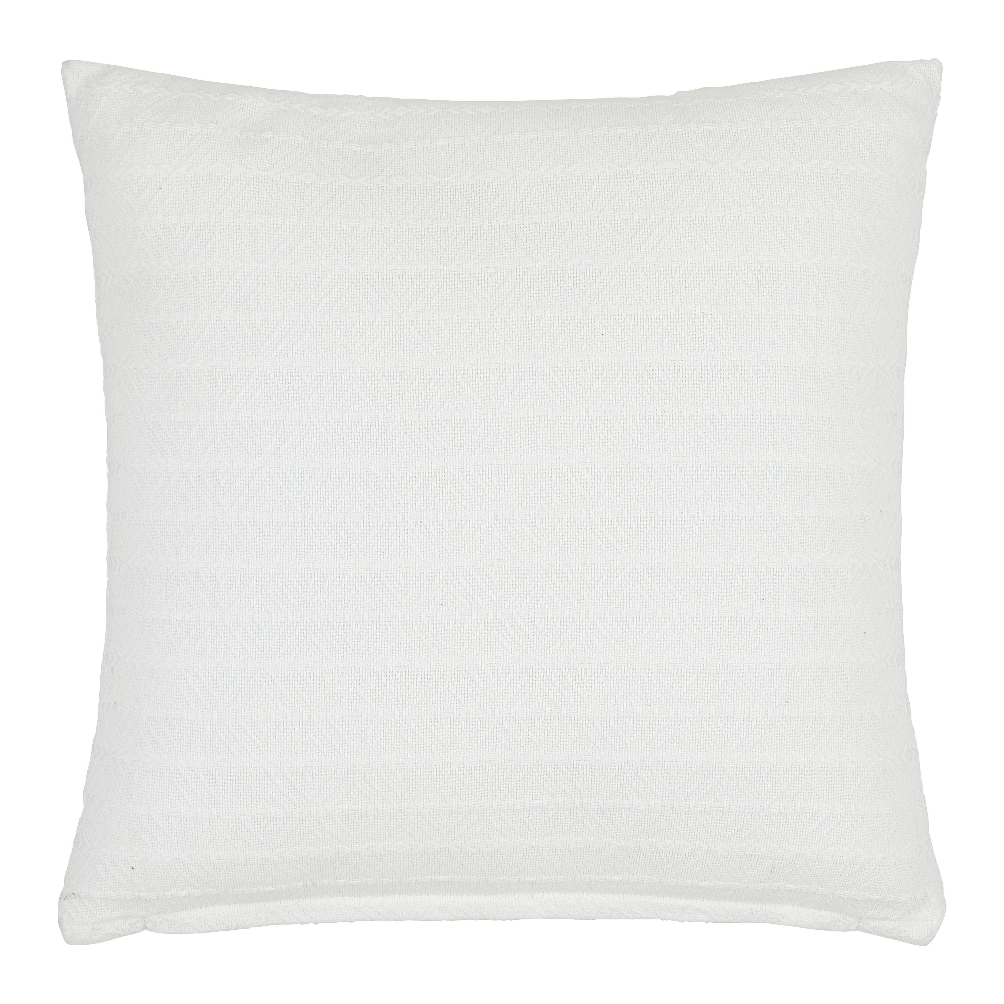 Zierkissen Tara Naturfarben ca. 45x45cm - Weiss, Lifestyle (45/45cm) - Mömax