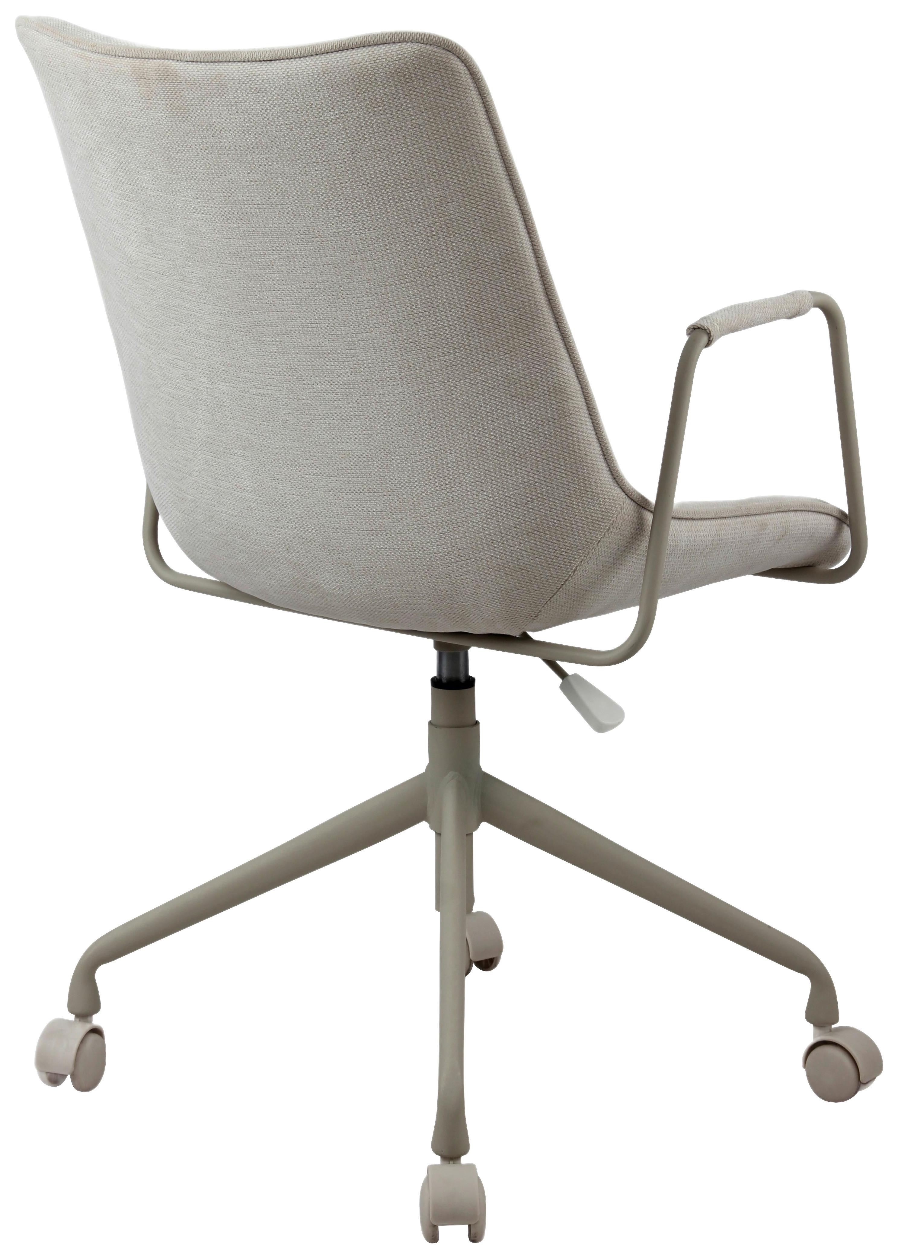SNURRSTOL LOUIS - beige, Modern, metall/textil (57/90-100/63cm) - Mömax