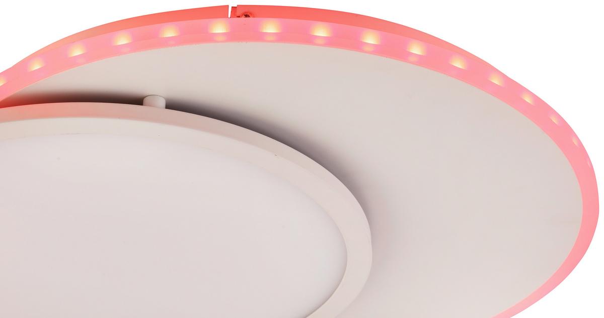 LED-Deckenleuchte Clarence max. 23 Watt - Weiss, Modern, Kunststoff/Metall (52/45/5cm) - Premium Living