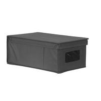 Aufbewahrungsbox Anthrazit - Anthrazit, MODERN, Karton/Textil (20/13/34cm) - Mömax