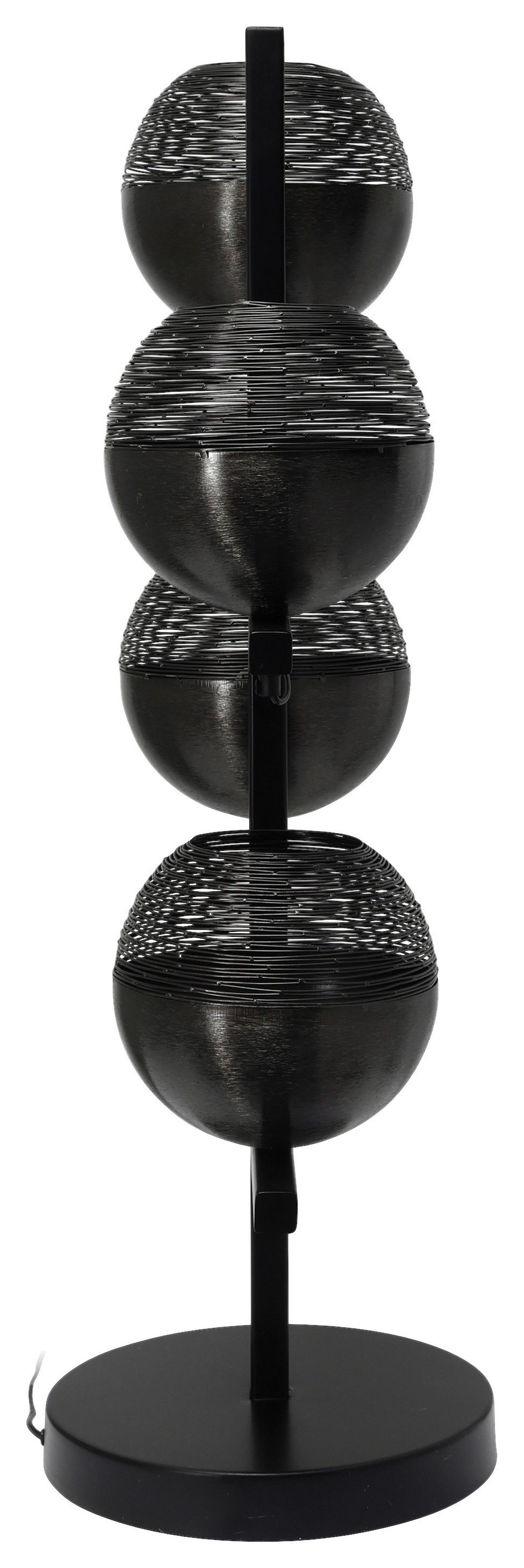 Stehleuchte Eclipse 125 Schwarz - Schwarz, Basics, Metall (31/39/92cm) - Kayoom