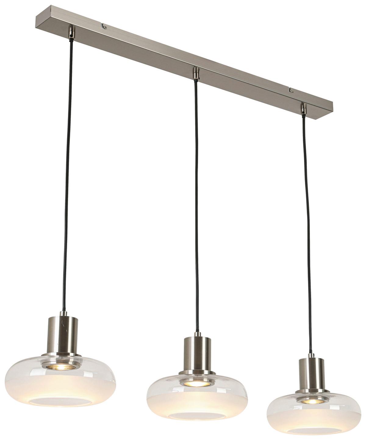 LAMPA WISZĄCA KATHARINA - biały/przezroczysty, Trend, tworzywo sztuczne/metal (85/20/120cm) - Novel