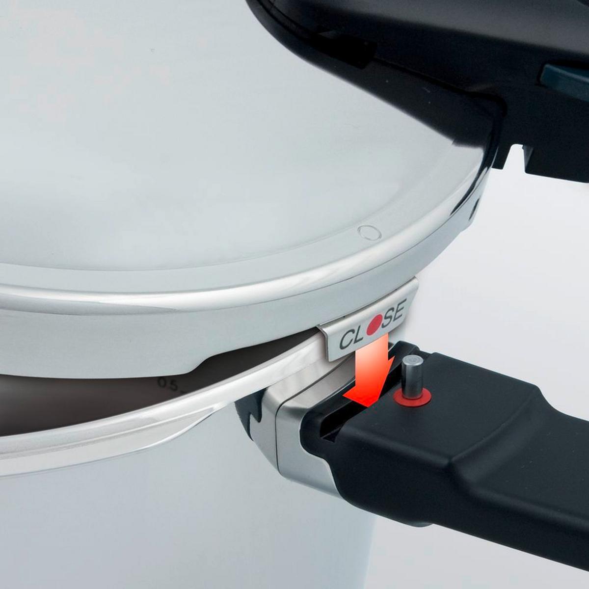 SZYBKOWAR 602-410-06-000/0 FISSLER - kolor srebrny, Basics, metal (22cm) - Fissler