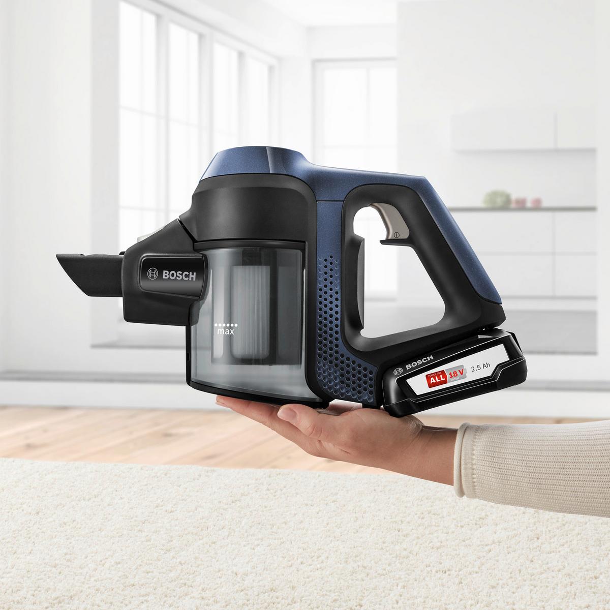 Akkumulátoros Porszívó Bosch Serie6 Bcs611p4a - ezüst/fekete, műanyag/fém (26,6/122,1/20,4cm) - Bosch