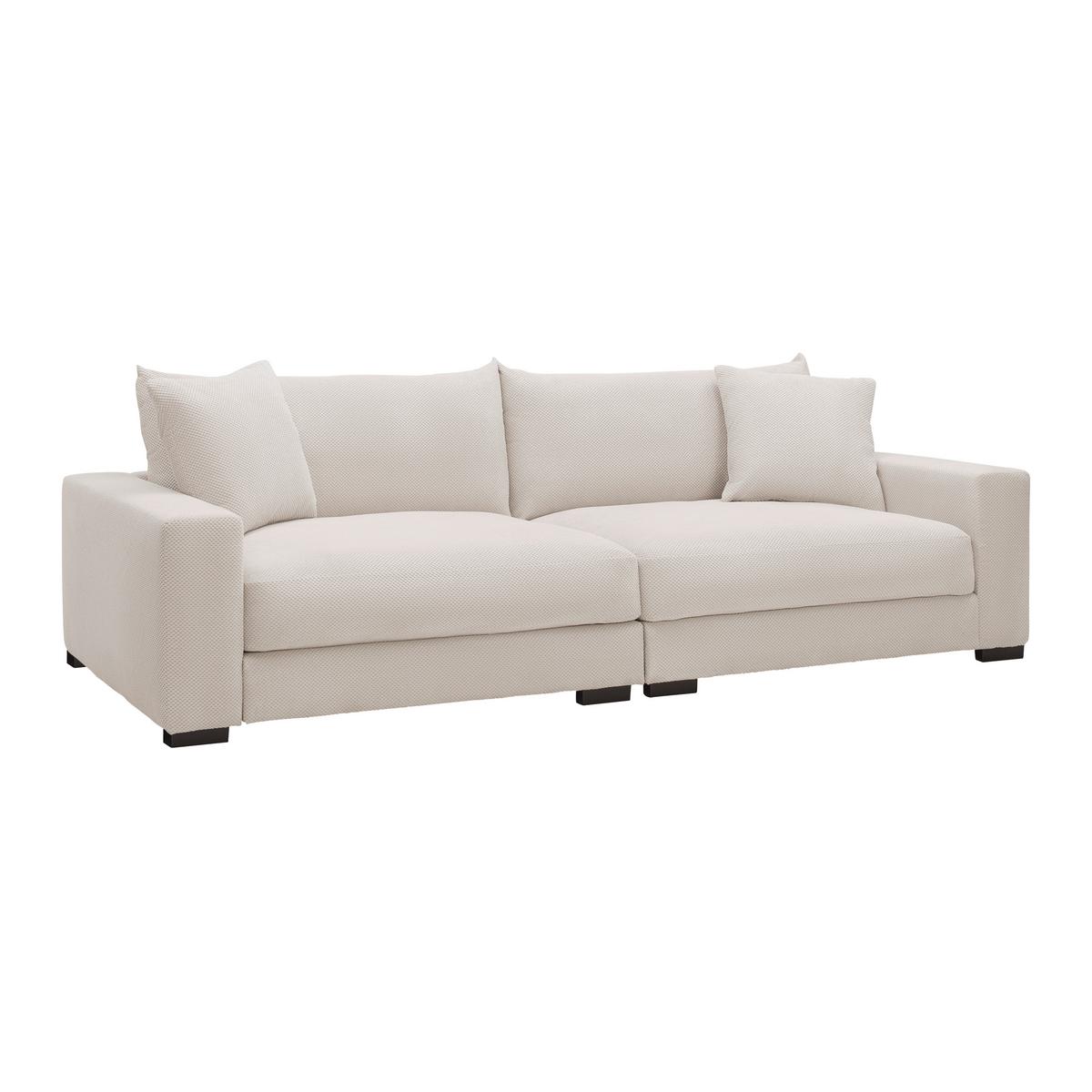 Megasofa Pedro 1200 Creme - Creme, MODERN, Holz/Holzwerkstoff (261/83/124cm) - Mömax