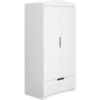 Otroška Garderobna Omara Classic, Bela - bela, Moderno, leseni material (90/183,5/52cm) - MID.YOU