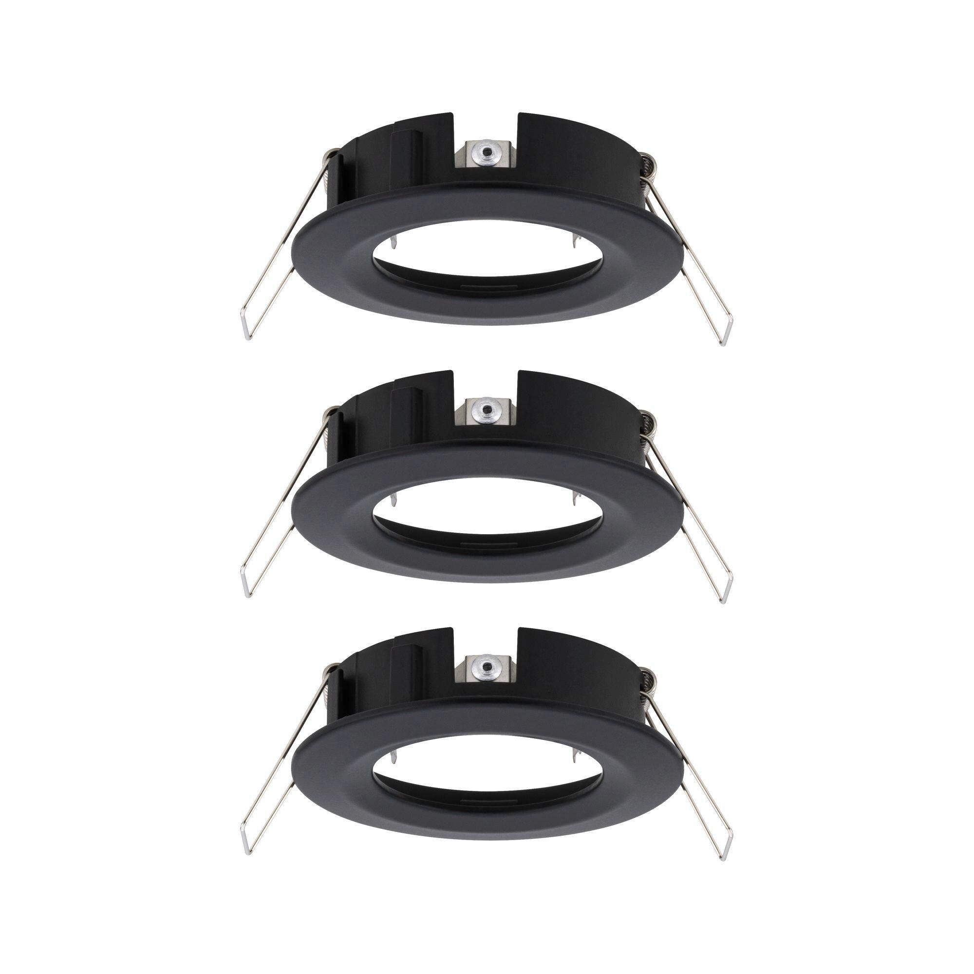 Deckenleuchte Choose! Spot Set in Schwarz/Alufarben max. 10 W - Schwarz/Alufarben, Basics, Metall (8,4cm) - Paulmann