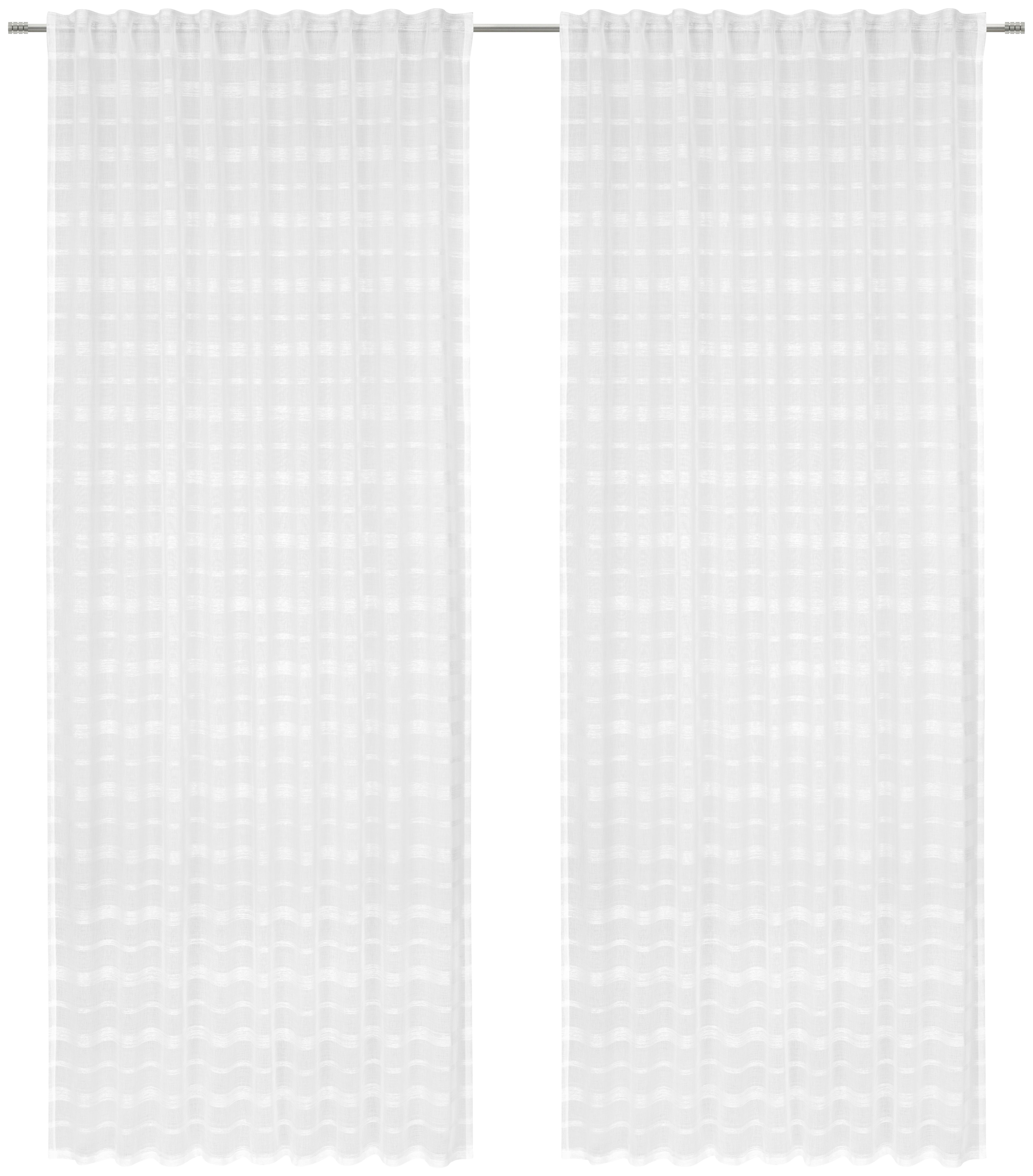 ZASŁONA GOTOWA RANDER - biały, Basics, tkanina (135/245cm) - Esposa