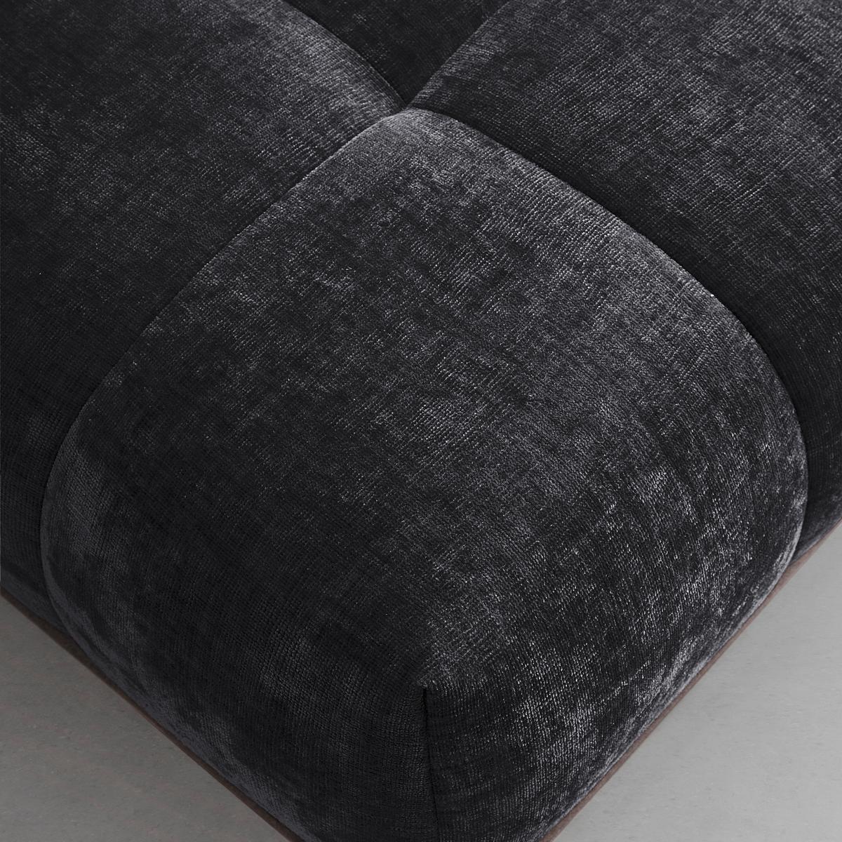 Ecksofa Morgan Anthrazit - Anthrazit/Schwarz, MODERN, Textil/Metall (262/67-87/184cm) - Mömax