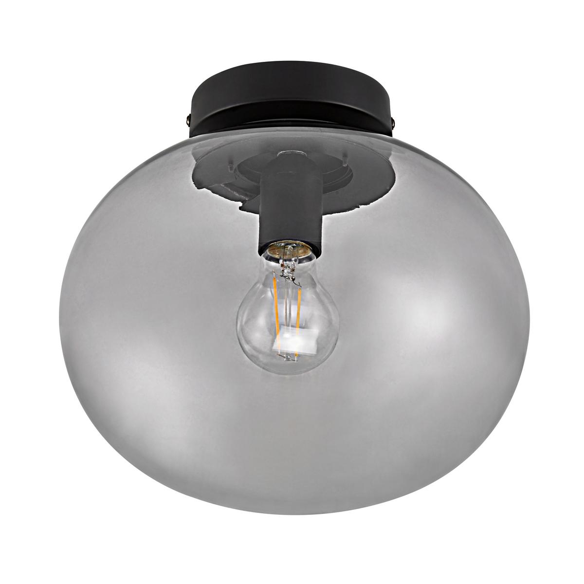 LAMPA SUFITOWA 201050647 - czarny, Basics, metal/szkło (27,5/24cm) - Nordlux