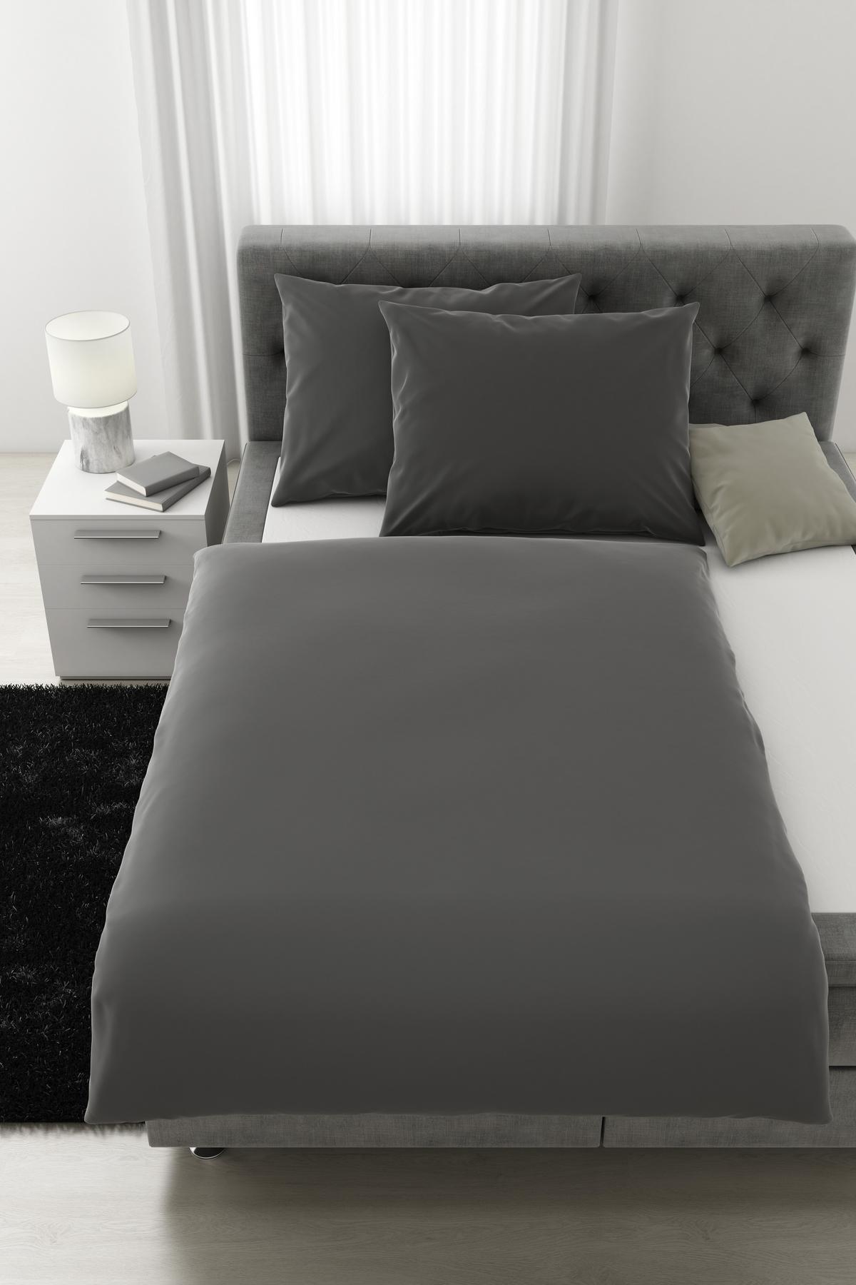 Posteljnina Alex Uni Xxl - barve skrilavca, Moderno, tekstil (200/220cm) - Premium Living