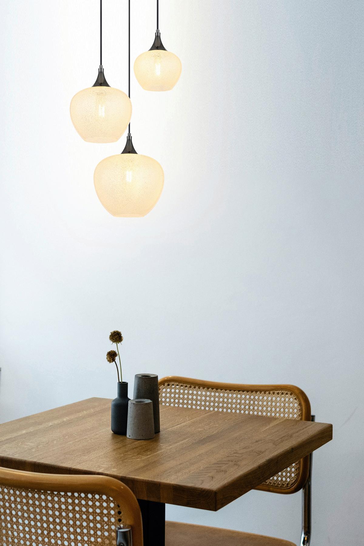 HÄNGELEUCHTE 15548-3HK - Klar/Chromfarben, Konventionell, Glas/Kunststoff (49/120cm) - Globo