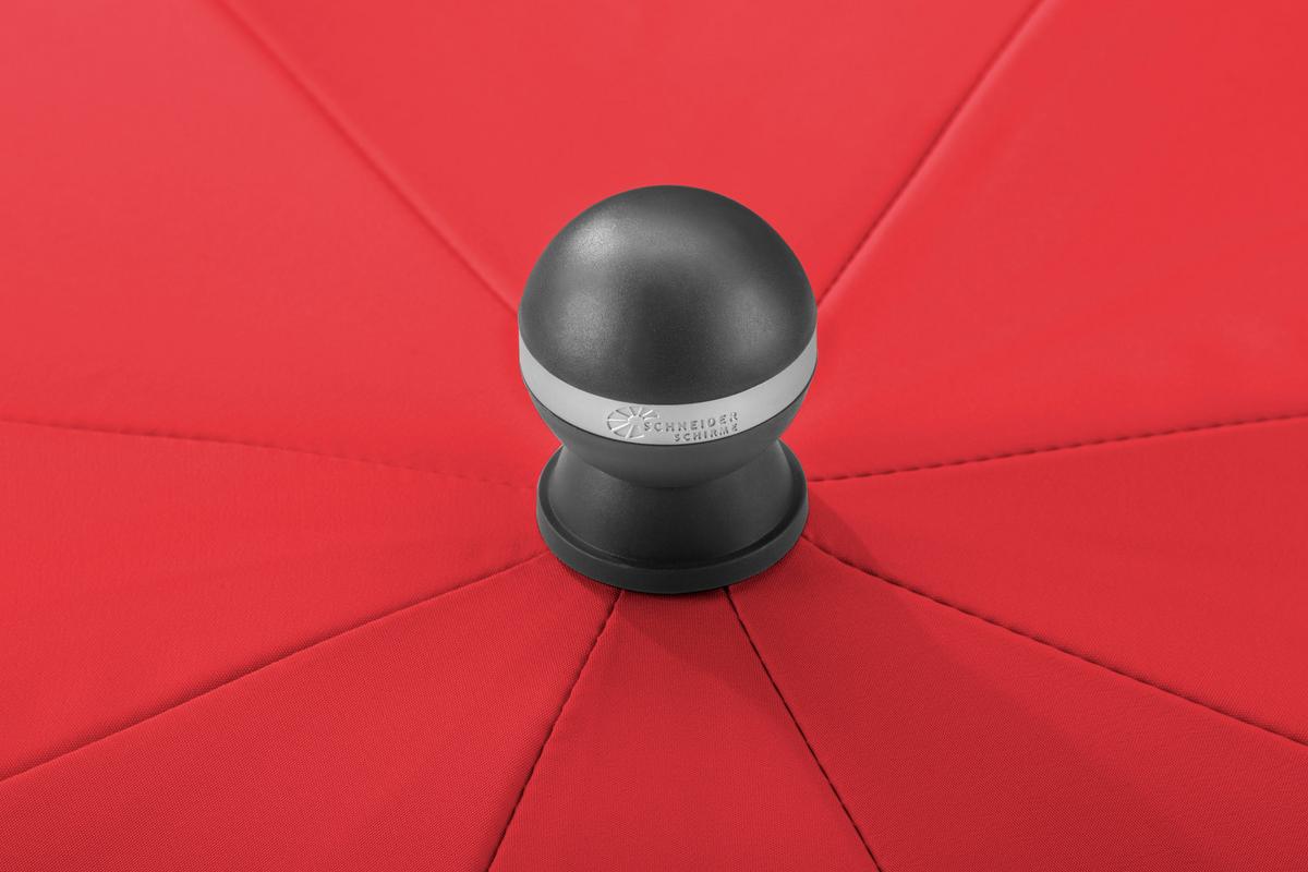 Sonnenschirm Locarno ca, 220x 231x220 cm Rot - Rot/Silberfarben, Basics, Textil/Metall (220/231/220cm) - Schneider