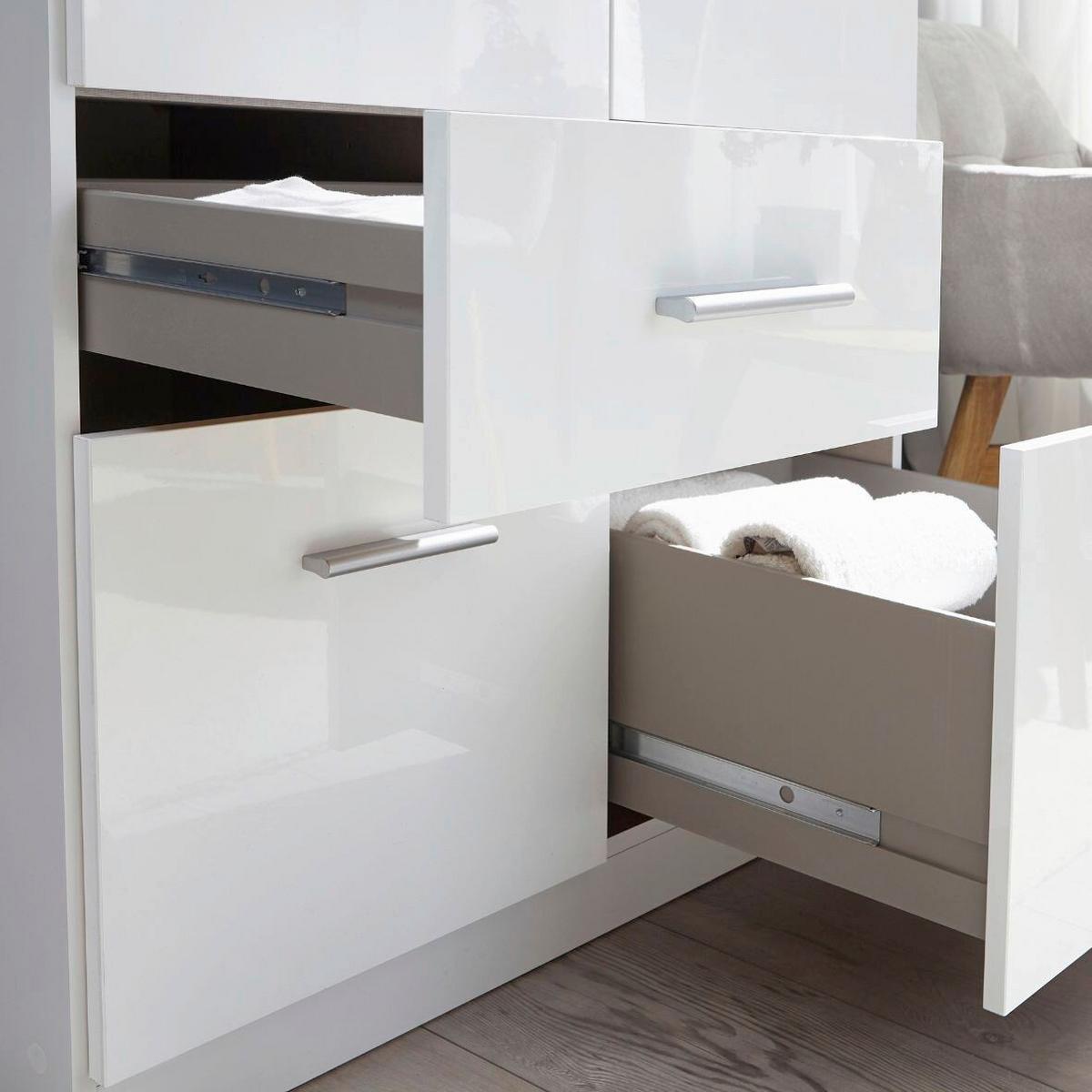 Ormar S Klasičnim Vratima Alabama - siva/srebrne boje, Moderno, drvni materijal/metal (271/229/54cm) - Modern Living